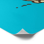 Niedliche Welpendarstellung Poster (Ecke)