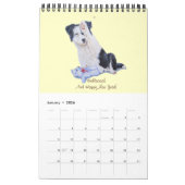 niedliche Welpenfotografie realistische Kunst Kalender (Jan 2026)