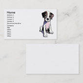 Niedliche Welpenhaltung Visitenkarte (Vorne/Hinten)