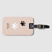 Niedliche Welpenherzen Personalisiert Gepäckanhänger (Vorderseite (Horizontal))