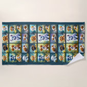 Niedliche Welpenkollektion, Babyhunde Strandtuch (Vorderseite)