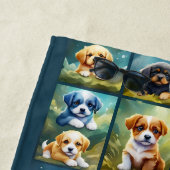 Niedliche Welpenkollektion, Babyhunde Strandtuch (Beispiel)