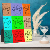 Niedliche Welpenpfähle auf Plätzen Fotoplatte (Seite)