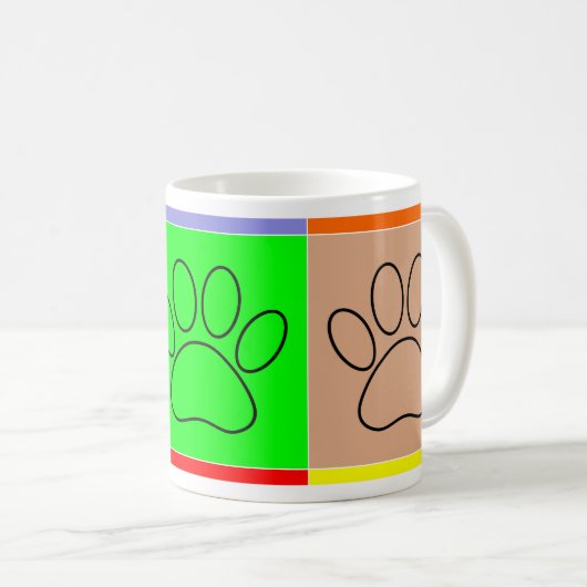 Niedliche Welpenpfähle auf Plätzen Kaffeetasse (VorderseiteRechts)