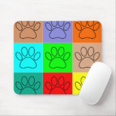 Niedliche Welpenpfähle auf Plätzen Mousepad (Mit Mouse)