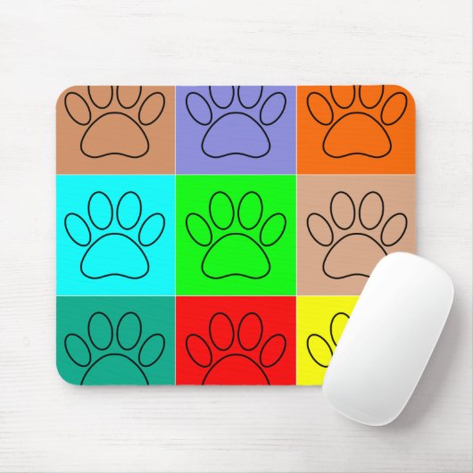 Niedliche Welpenpfähle auf Plätzen Mousepad (Mit Mouse)