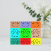 Niedliche Welpenpfähle auf Plätzen Postkarte (Stehend Vorderseite)