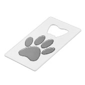 Niedliche Welpenpfanne Zeichnend Geldbeutel Flaschenöffner (Rückseite Schrägansicht)