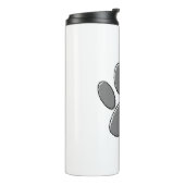 Niedliche Welpenpfanne Zeichnend Thermosbecher (Nach links gedreht)