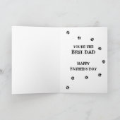 Niedliche Welpenpferde Vatertagskarte Karte (Innenseite)