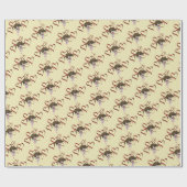 Niedliche Welpenrauschen Geschenkpapier (Flach)