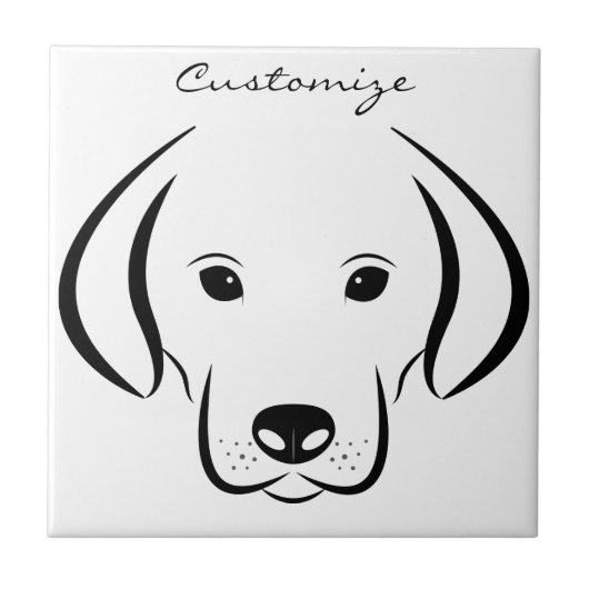 Niedliche WelpenwandThunder_Cove Fliese (Vorderseite)