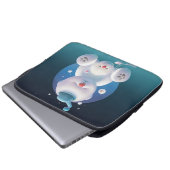 Niedliche Welppy Ice Shaver Bandana Laptopschutzhülle (Vorne Knopf)