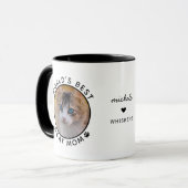 Niedliche Welt: Bester Cat Mama Individuelle Name  Tasse (Vorderseite Links)