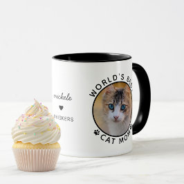 Niedliche Welt: Bester Cat Mama Individuelle Name  Tasse