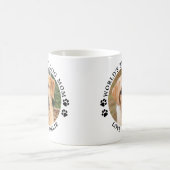 Niedliche Welt der beste Hund Mama Paw Prints Pet Kaffeetasse (Mittel)