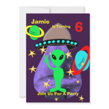 Niedliche Weltraumpartei Aliens Themed Birthday Pa