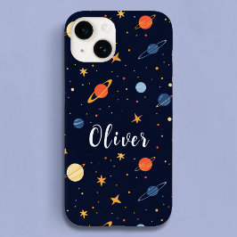 Niedliche Weltraumplaner Name der Kinder Case-Mate iPhone 14 Hülle