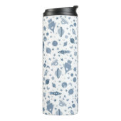 Niedliche Weltraumplaneten Rockets Moon Blue Thermosbecher (Nach links gedreht)