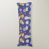 Niedliche Weltraumtiere Körperkissen (Vorderseite Vertikal)