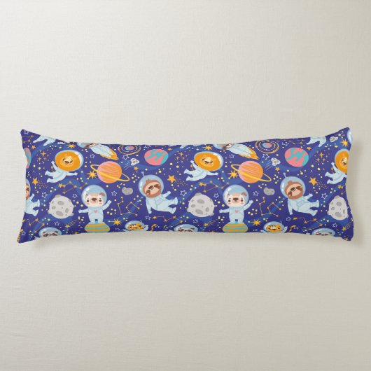 Niedliche Weltraumtiere Körperkissen (Vorderseite)