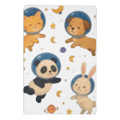 Niedliche Weltraumtiere Zwischenablage - Adventure Mini Klemmbrett (Rückseite)