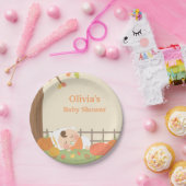 Niedliche wenig Kürbis-Baby-Duschen-Versorgungen Pappteller (Party)