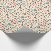 Niedliche Werte Herzmuster Geschenkpapier (Ecke)