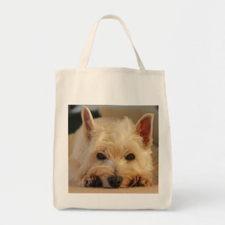 Niedliche Westhochland-Terrier-Hundeeinkaufstasche Tragetasche