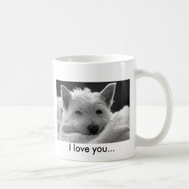 Niedliche Westhochland-Terrier-HundeTasse - Kaffeetasse