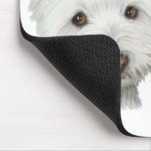 Niedliche Westie Hunde Mousepad (Ecke)