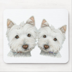 Niedliche Westie Hunde Mousepad