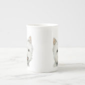 Niedliche Westie HundeTasse Porzellantasse (Vorderseite)