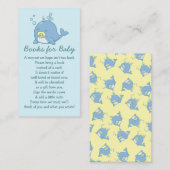 Niedliche Whale Baby Shower Kawaii Bücher für Baby Begleitkarte (Vorne/Hinten)