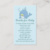 Niedliche Whale Baby Shower Kawaii Bücher für Baby Begleitkarte (Vorderseite)