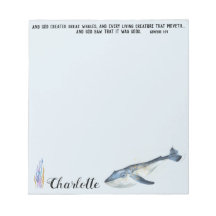 Niedliche Whale Bible Verse Christliches Geschenk