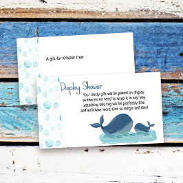Niedliche Whale-Display-Dusche - Geschenkkarte mit Begleitkarte
