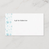 Niedliche Whale-Display-Dusche - Geschenkkarte mit Begleitkarte (Rückseite)