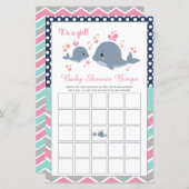 Niedliche Whale Dusche Kinderdusche Bingo Game Car (Vorne/Hinten)