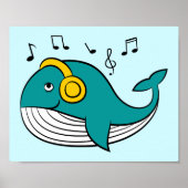 Niedliche Whale-Musik Poster (Vorne)