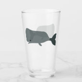 Niedliche Whale Umweltschutz Wale Glas (Vorderseite)
