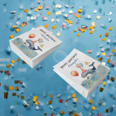 Niedliche Whaleboys zum Geburtstag Mittlere Geschenktüte