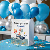 Niedliche Whaleboys zum Geburtstag Mittlere Geschenktüte