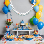 Niedliche Whaleboys zum Geburtstag Wimpelkette