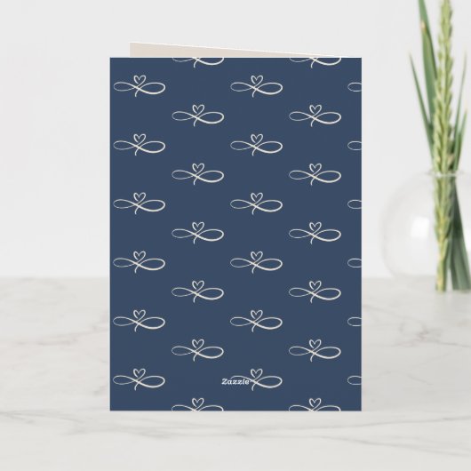 Niedliche Whales Big Sister Navy Blue Happy Geburt Karte (Rückseite)