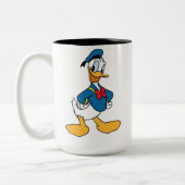 NIEDLICHE WHIMISICAL FOLART DUCK ZWEIFARBIGE TASSE (Links)