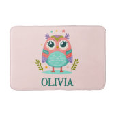 Niedliche Whimsical Baby Owl Badematte (Vorderseite)