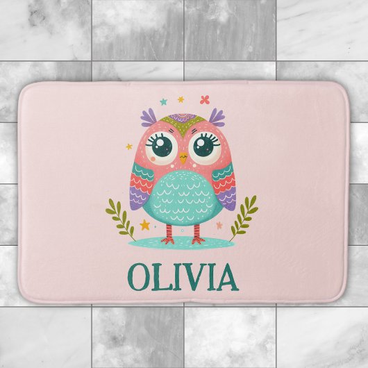 Niedliche Whimsical Baby Owl Badematte