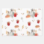 Niedliche Whimsical Backweihnachtsgnomen Geschenkpapier Set (Vorderseite 3)