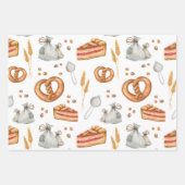 Niedliche Whimsical Backweihnachtsgnomen Geschenkpapier Set (Vorderseite 2)